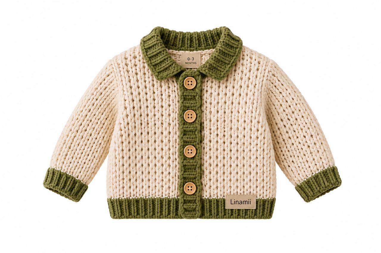 Linamii Waffle Knit Cardigan